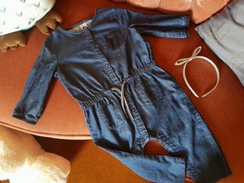 Superbe combinaison effet jean fille petit bateau 12mois