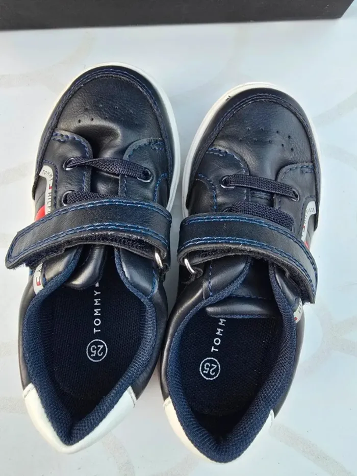 Basket Tommy Hilfiger en cuir - photo numéro 4