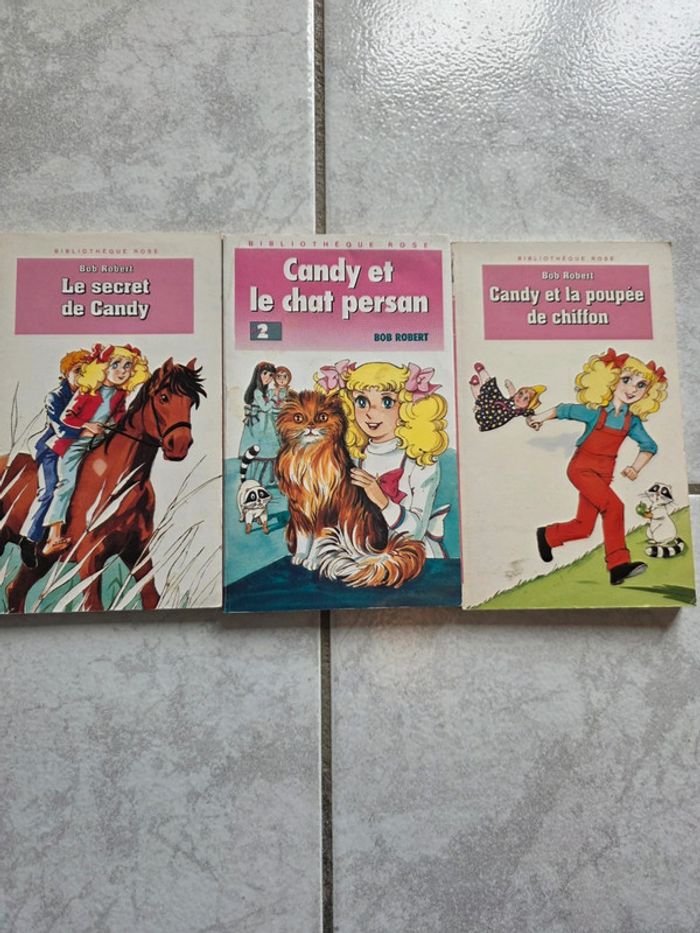 Lots de 3 anciens livres Candy