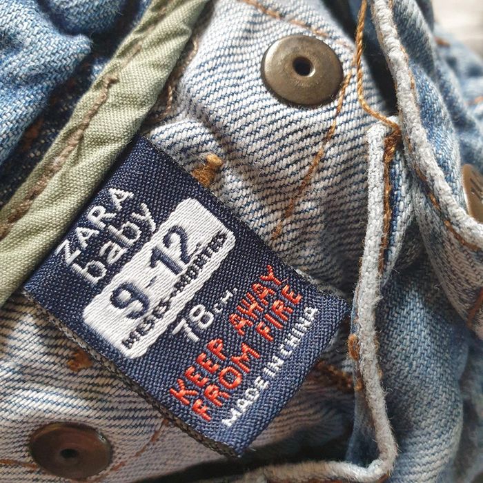 💚 Ensemble tee-shirt ML polo jeans 12 mois Bout'chou/Zara #emyfleury_12moisgarçon - photo numéro 5