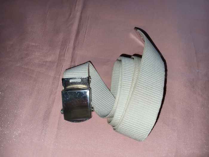 Ceinture boucle argente taille 90 cm