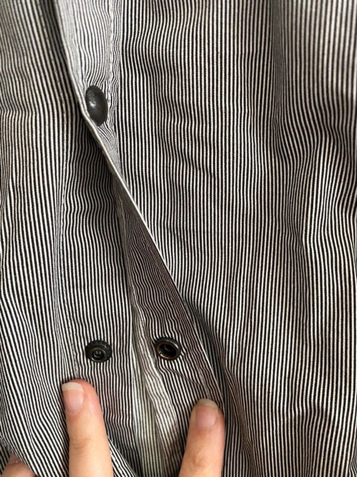 Chemise lignée grise taille M jack and jones - photo numéro 2