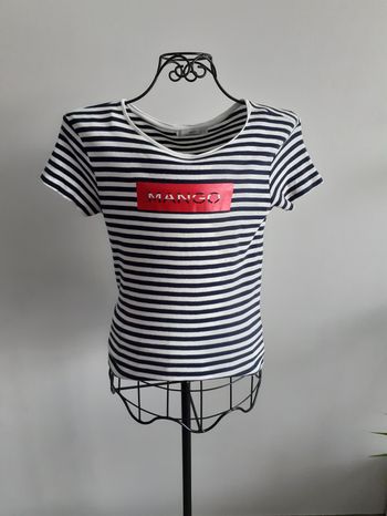 T shirt marinière 36 Mango