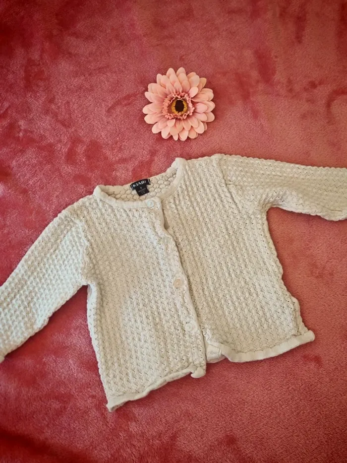Gilet blanc 9 mois