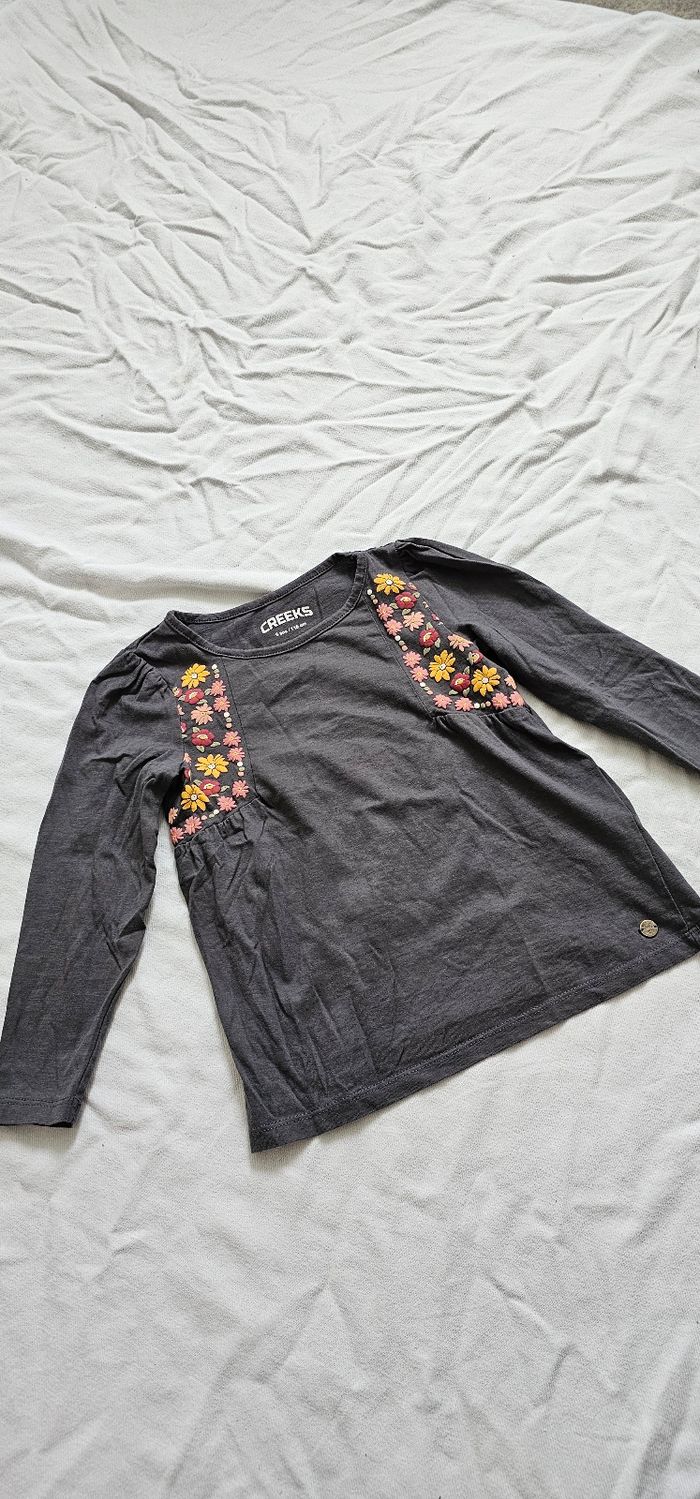 T-shirt manches longues fille Taille 5 ans - photo numéro 3