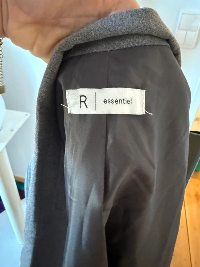 Blazer grande taille en très bon état gris essentiel taille 52 - photo numéro 8