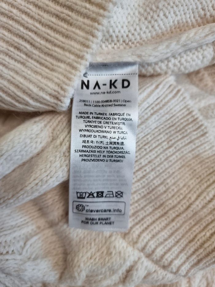 NA-KD Pull en tricot à dos ouvert * taille M * - photo numéro 8