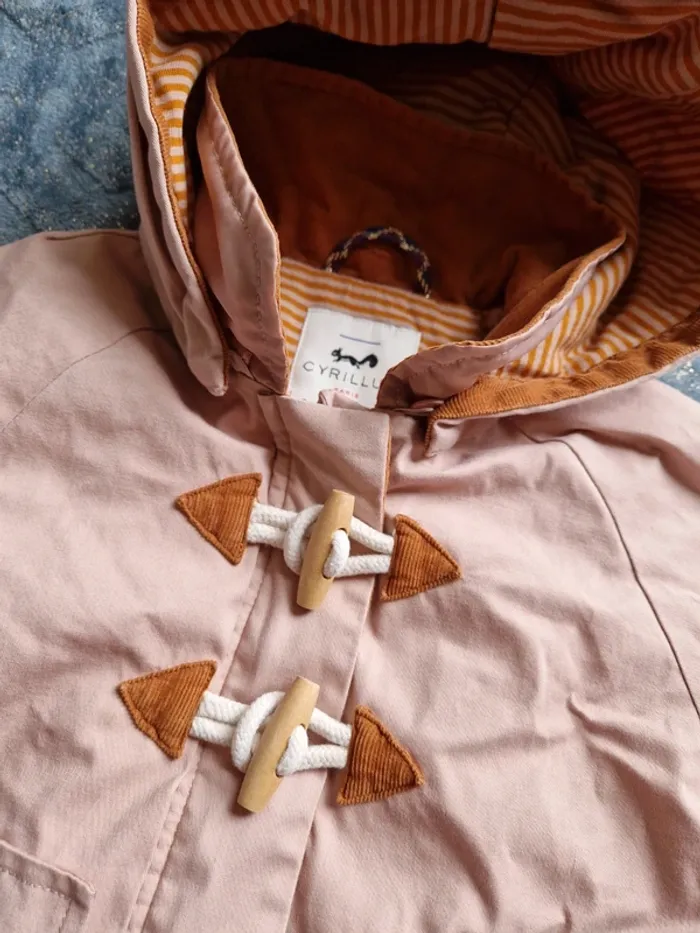 Parka veste rose pâle 3 ans  Cyrillus - photo numéro 5