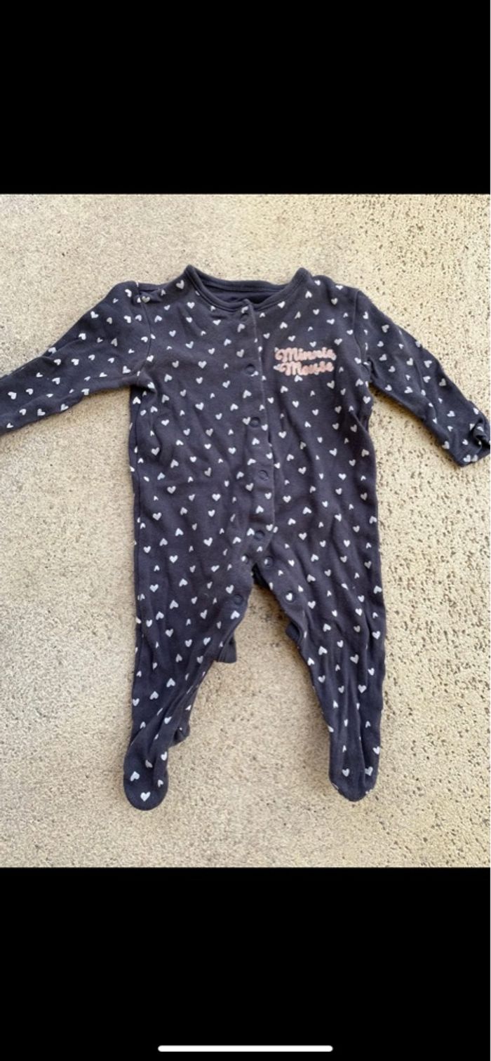 Pyjama disney baby Minnie  Gris