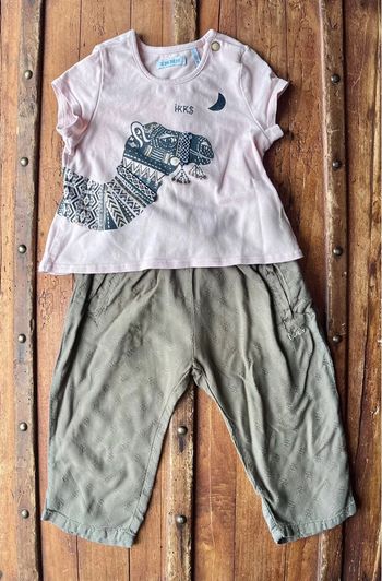 Ensemble été pantalon / t-shirt / IKKS / 12 mois