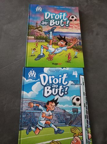 Lot 2 Bd om droit au but tome 2 et 4 Marseille football foot 