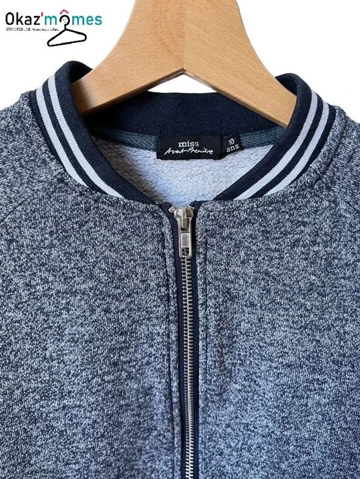 Veste zippée bleu marine - Miss Avant-première 10 ans - photo numéro 3