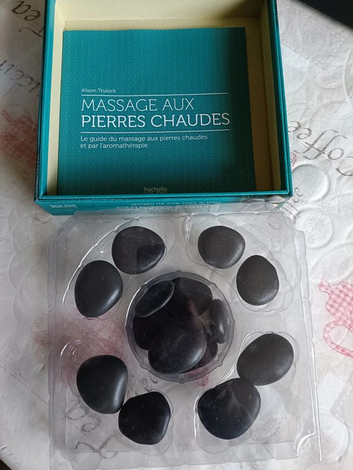 Coffret "massage aux pierres chaudes" Hachette bien-être - photo numéro 3
