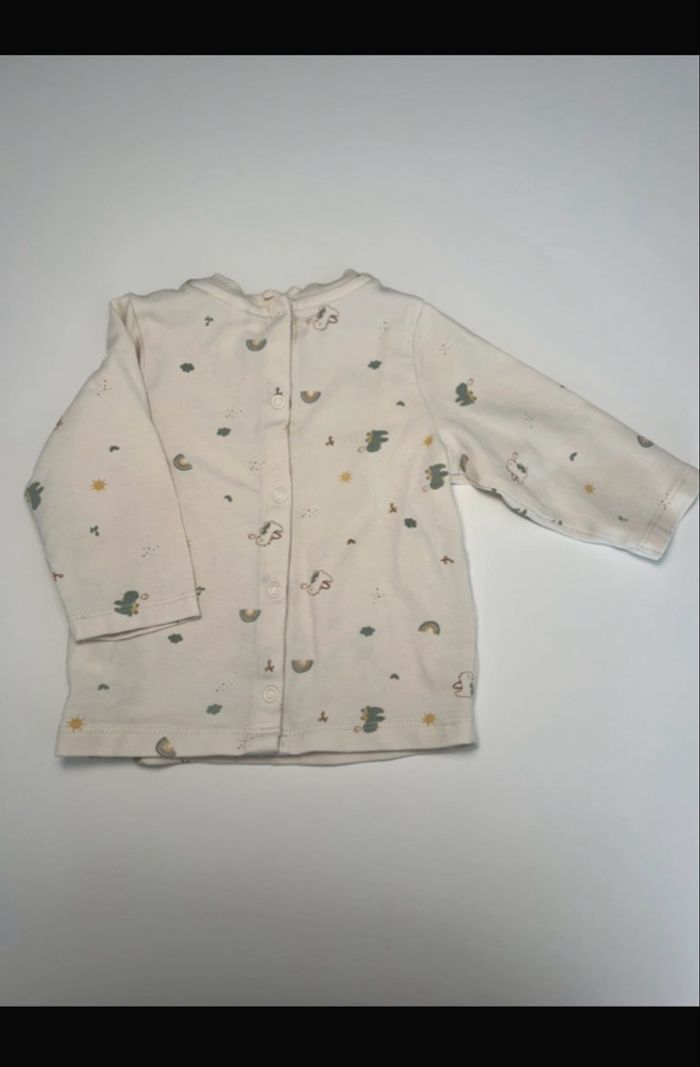 Salopette verte + tee shirt motifs - photo numéro 2