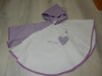 Poncho de bain à capuche "Amour"