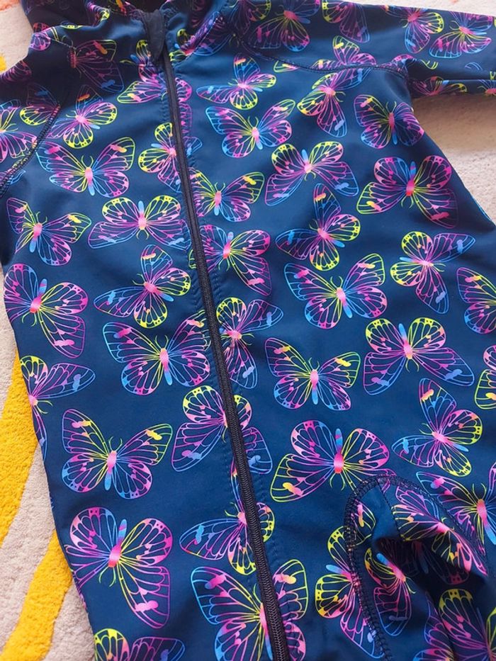 Combinaison de pluie iELM softshell papillons multicolores 92 cm 2-3 ans