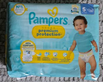 Couches Pampers premium protection taille 5