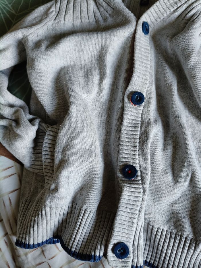 Gilet capuche gris Sergent major 36 mois - photo numéro 2