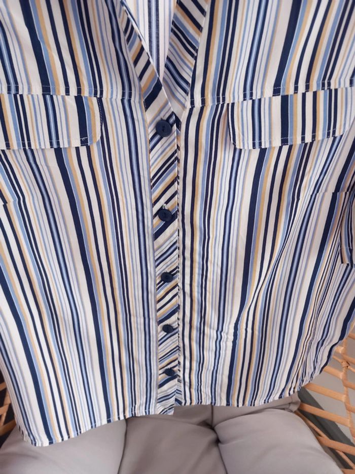 Chemise à rayure femme taille 48 - photo numéro 2