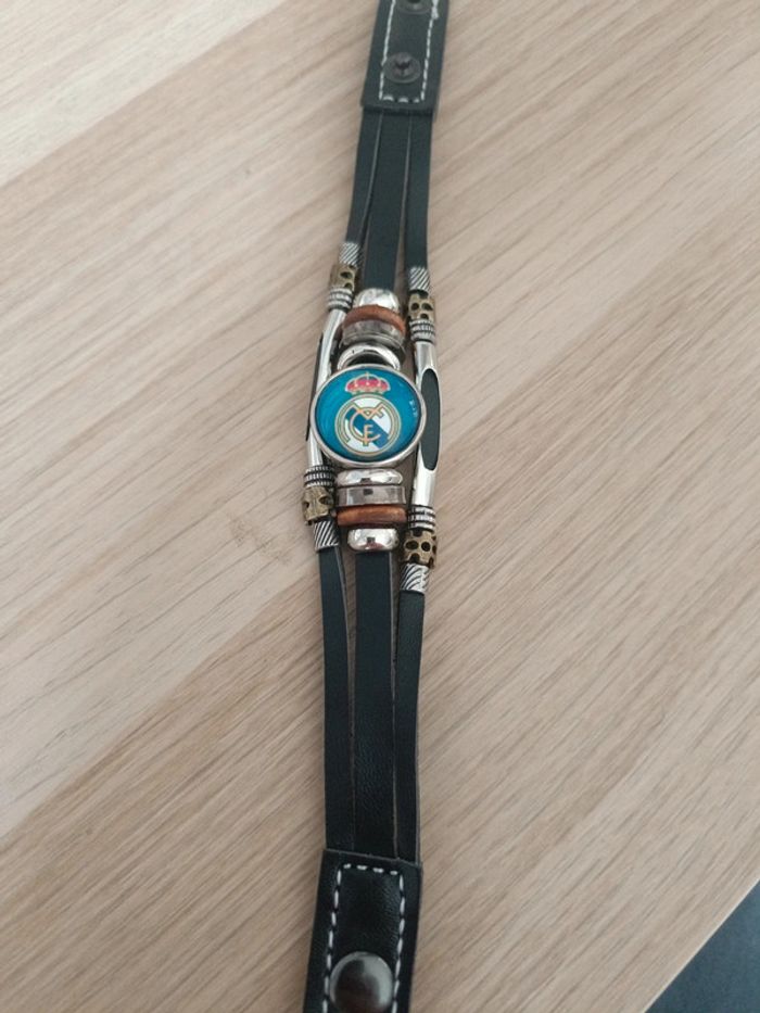 Bracelet 3 rangs cuir Real Madrid - photo numéro 4