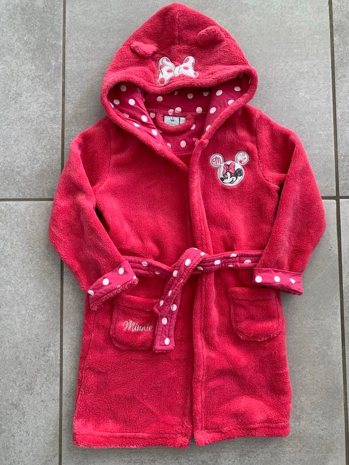 Peignoir chaud fuchsia Disney taille 2/3 ans