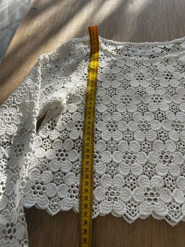 Boléro en dentelle blanche Zara - photo numéro 2