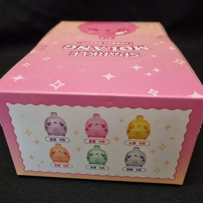 Boîte de 6 Mystery Box Figurines Molang Sparkle – Neuf, importé de Séoul - photo numéro 2