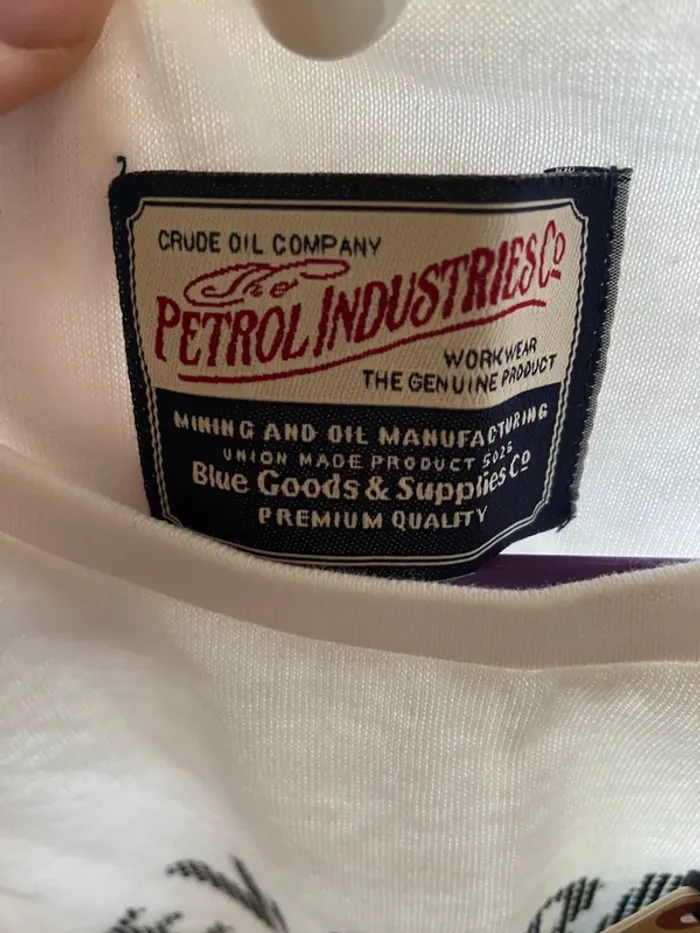 T-Shirt blanc manches courtes Petrole Industries - photo numéro 3