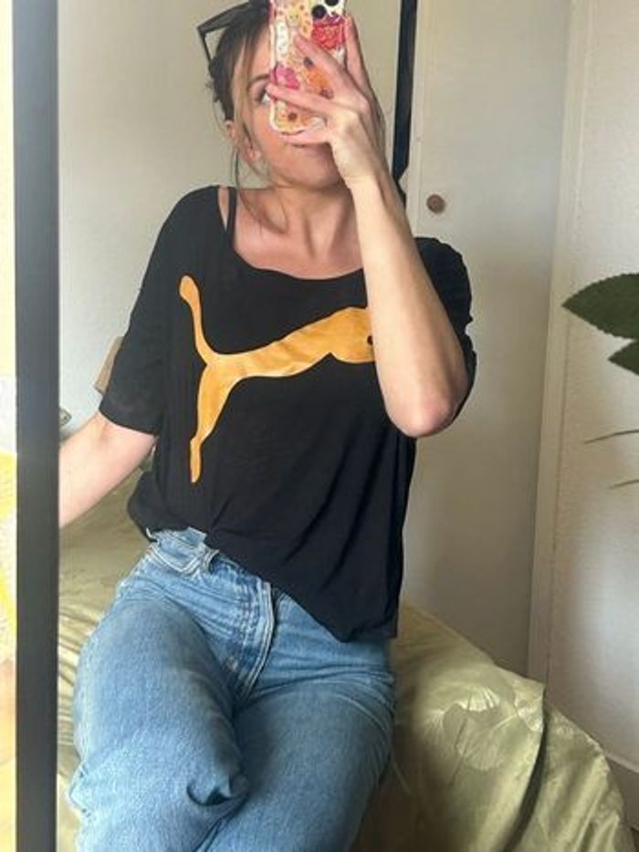 Puma t-shirt logo doré - photo numéro 4