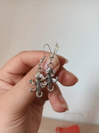 Boucles d'oreilles lezard