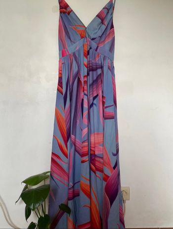 Robe longue à motifs