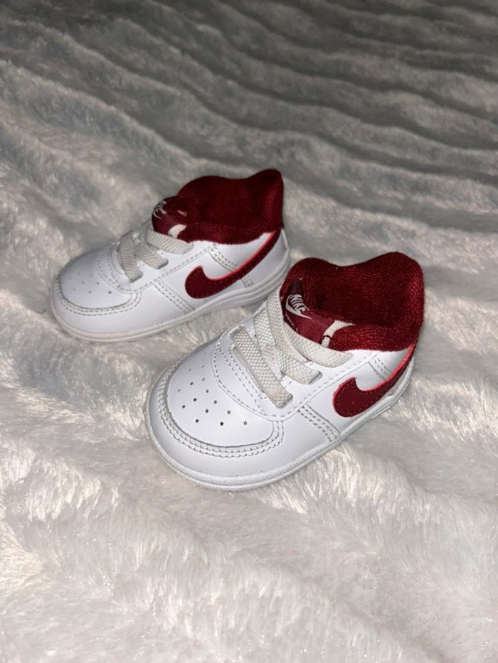 Basket air force one blanche et bordeaux - photo numéro 4