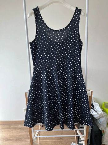Robe à pois bleu marine femme H&M très bon état