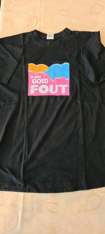 T-shirt homme foute crew 2009 B&C collection exact 190 taille large ik ben goed fout