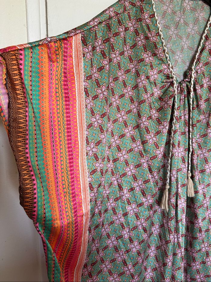 Robe caftan avec pompom taille unique femme - photo numéro 5