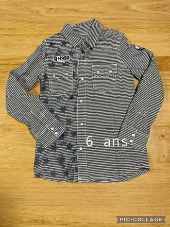 Chemise garçon ML 6 ans