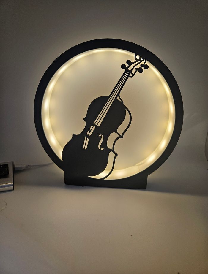 Lampe lumineuse à led violon