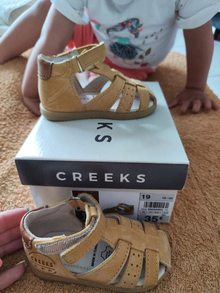 Sandale ouverte Nu-pieds Taille 19 Creeks - photo numéro 3