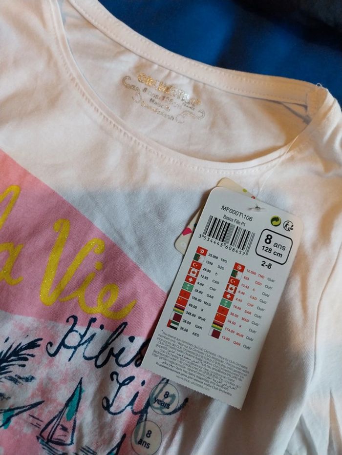 Tee-shirt manches longues orchestra fille 8 ans - photo numéro 2