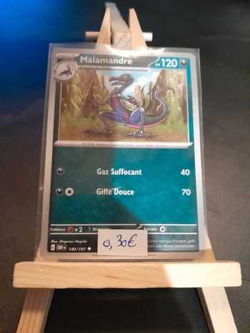 Carte Pokémon Malamandre 140/197