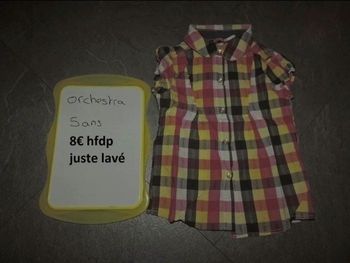 Chemise orchestra juste lavé taille 5 ans