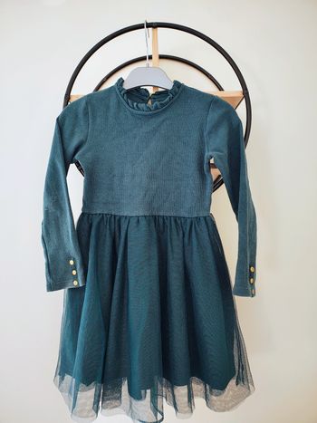 8 ans robe bi matière Okaïdi