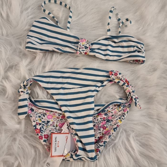 Neuf (non porté) 🤩😍🩷superbe maillot de bain reversible 8 ans fille 🩷🤩😍 - photo numéro 2