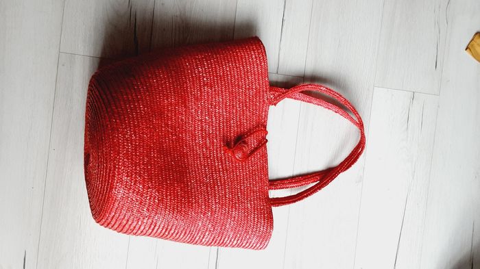 Grand Sac fuschia de plage 40 cm de haut - photo numéro 2