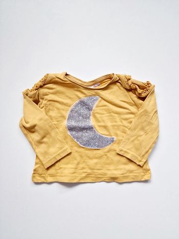 Zara - Tee-shirt à manches longues - Motif : lune (9 mois)