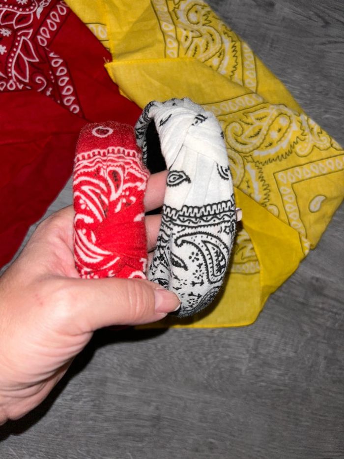Lot bandanas et serre-têtes - photo numéro 2