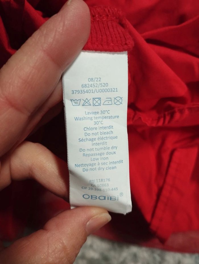 Jolie robe rouge 12 mois Obaïbi - photo numéro 4