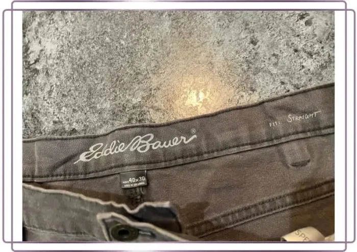 Short jean gris homme Eddie Bauer 40x30 Pantaloncini carpentiere uomo Zimmermannsshorts Herren - photo numéro 3