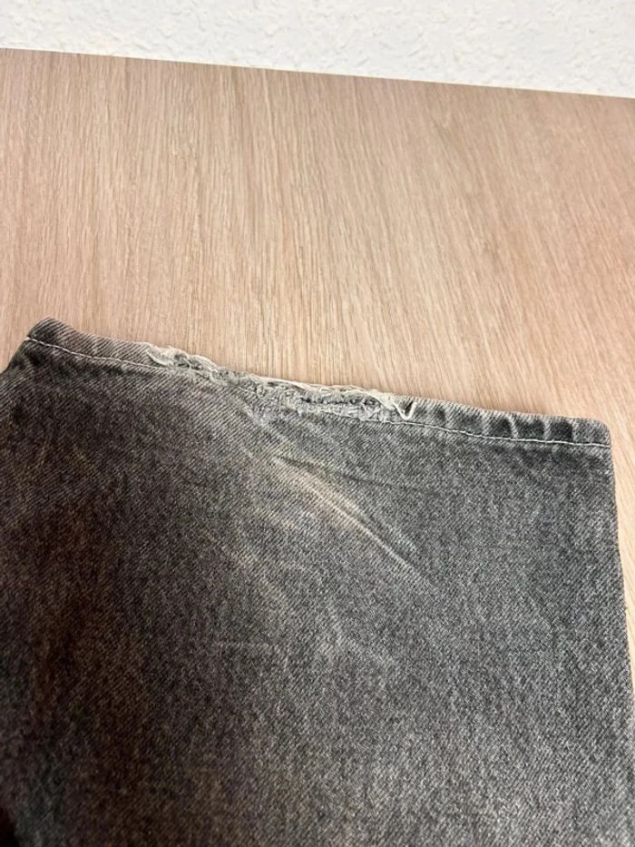 Jean Workwear cargo Carpenter Vintage 100% coton Gris Délavé - Bas Usé - W36- L34 - photo numéro 8