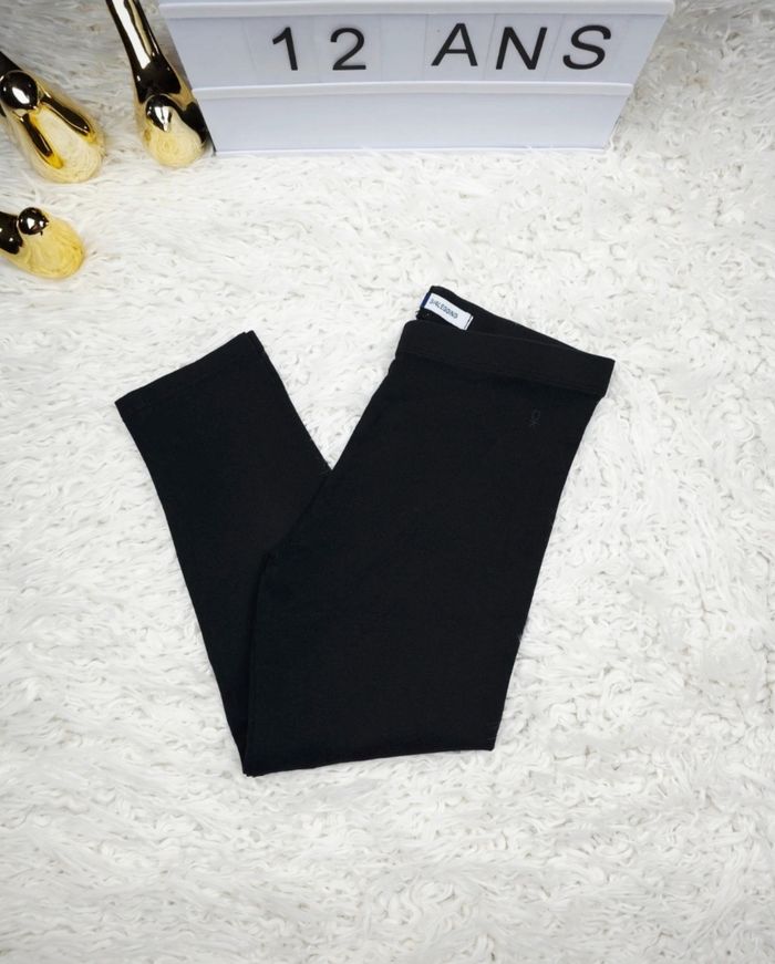 Legging 3/4 noir Fille taille 12 ans marque Okaidi 🦜 - photo numéro 2